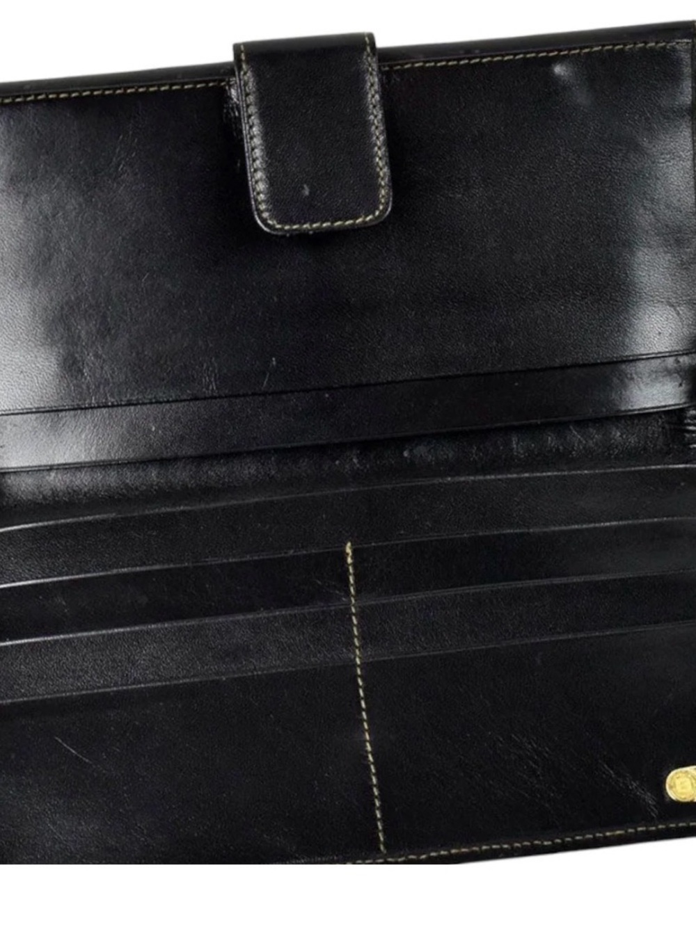Fendi Zucca Canvas Wallet Clutch in Brown and Black - Picture 6 of 7
